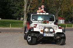 Jeep Wrangler - samochód do ślubu